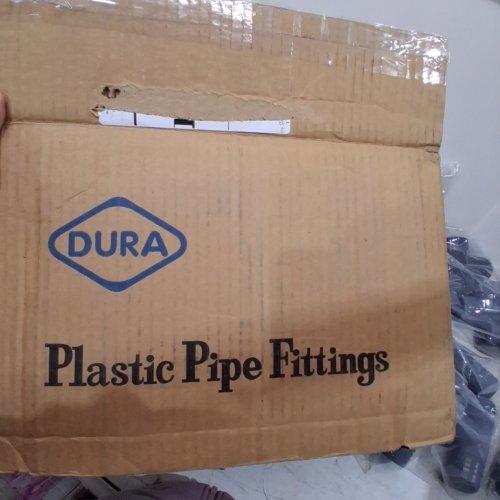 25PK DURA PLASTIC T-SHAPE PIPE FITTINGS - 2" X 2" X 1 1/2"DARK GRAY (MODEL: 1402-251) image 2