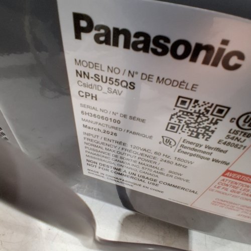 PANASONIC MICROWAVE OVEN - 1.1 CU. FT, 900W - BLACK AND STAINLESS (MODEL: NN-SU55QS) image 8