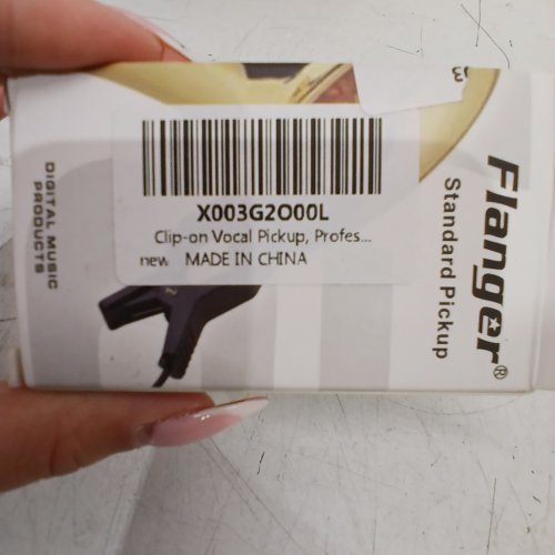 FLANGER CLIP-ON VOCAL PICKUP - FOR VARIOUS INSTRUMENTS - BLACK (MODEL: FA-01) image 2