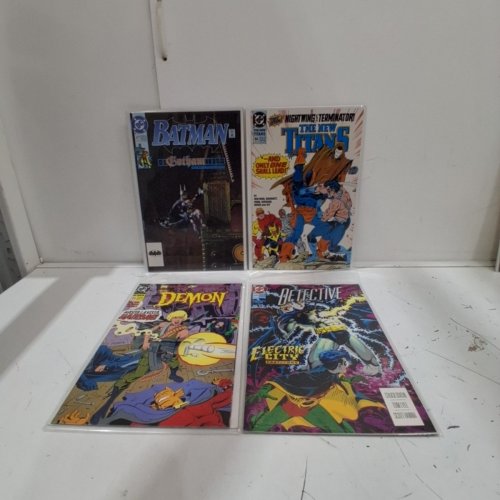 4 ASSTD DC COMIC BOOKS - DETECTIVE COMICS #644, THE DEMON #24, THE NEW TITANS #86, BATMAN #477- VARIOUS AUTHORS image 2