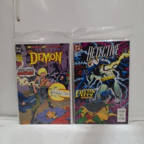 4 ASSTD DC COMIC BOOKS - DETECTIVE COMICS #644, THE DEMON #24, THE NEW TITANS #86, BATMAN #477- VARIOUS AUTHORS image 4