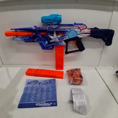 NERF LOADOUT GALACTIC COMMANDER MOTORIZED 3-FIRING MODE BLASTER WITH 48 NERF N1 DARTS (MODEL: G15804S0) image 2