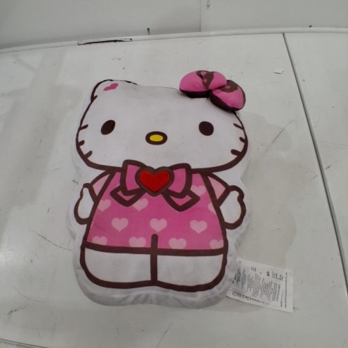 KIDS SANRIO HELLO KITTY DECORATIVE PILLOW - 15" - PINK/WHITE image 2