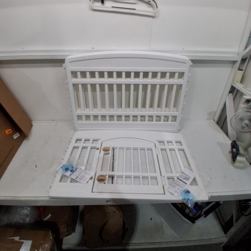 IRIS USA 4-PANEL PET PLAY PEN WITH GATE - 35" X 24" - WHITE (MODEL: CI-606E /CI-604E)) image 2