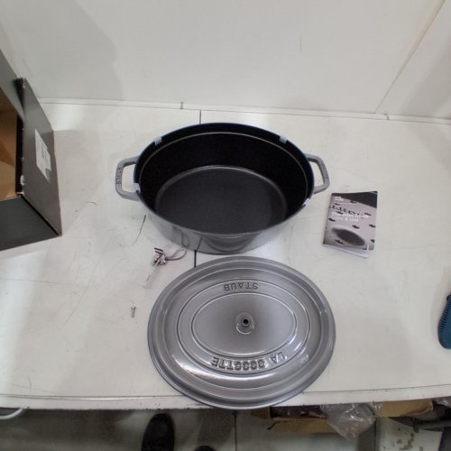 STAUB OVAL COCOTTE - 14.50" - 8 L - GRAPHITE GREY (MODEL: 1103718) image 3