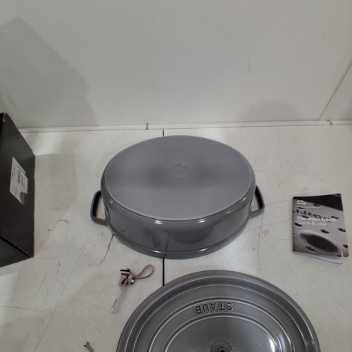 STAUB OVAL COCOTTE - 14.50" - 8 L - GRAPHITE GREY (MODEL: 1103718) image 4