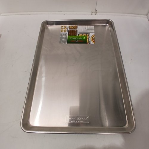 NORDICWARE NATURAL ALUMINUM COMMERCIAL BAKER'S HALF SHEET TRAY - 21" X 15" - SILVER image 2