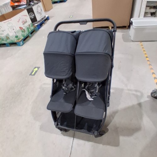 UPPABABY MINU DUO SIDE-BY-SIDE DOUBLE STROLLER LIGHTWEIGHT + COMPACT DESIGN - 100LBS CAP - 26" WIDE - JAKE (MODEL: 0801-MND-NA-JKE) image 2