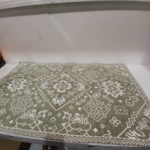 SADIE ACCENT NON-SLIP MAT -36" X 47" - GREEN/CREAM (MODEL:1992776) image 2
