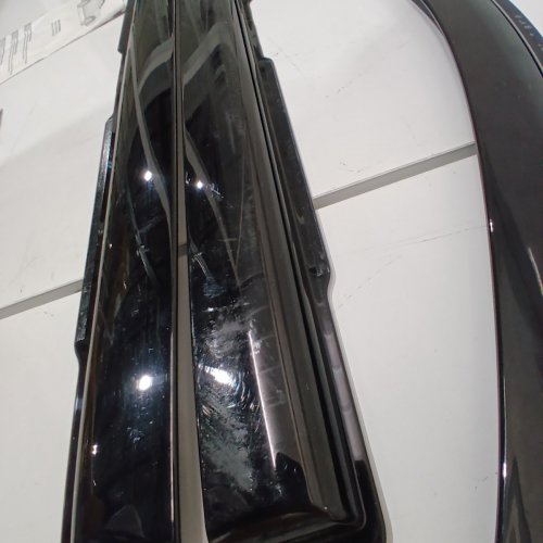 4PC IN-CHANNEL FLEXIBLE SIDE WINDOW DEFLECTORS SET - FOR TOYOTA TUNDRA CREWMAX 2022-2026 MODELS - BLACK (MODEL:D0786) image 3