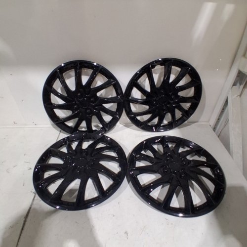 4PK CAR TIRE RIMS FITS VARIOUS MODELS - 17" - BLACK image 5