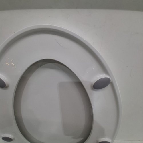 LUXE ELONGATED COMFORT FIT TOILET SEAT WITH SLOW CLOSE QUICK RELEASE HINGES NON SLIP BUMPERS AND FITS WITH LUXE BIDETS- WHITE (TS1008E) - 18.5 X 14 X 1.8 INCHES image 4