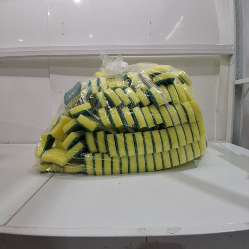 300PK (APPROXIMATELY) SCRUB SPONGES - YELLOW / GREEN image 4