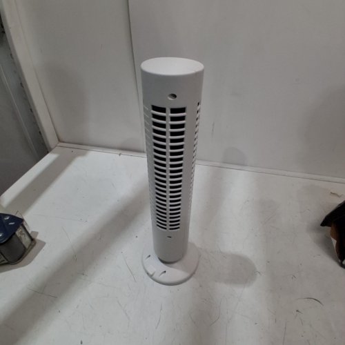 PORTABLE USB POWERED SMALL TABLETOP FAN TOWER WITH TWO SPEED SETTINGS - 13" - WHITE image 4