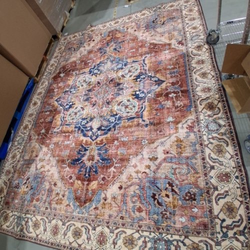 LARGE AREA RUG - 8FT X 10FT - MULTICOLORED image 3