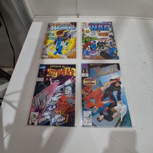 4 ASSTD MARVEL COMIC BOOKS - SLEEPWALKER #8, THE NEW WARRIORS #27, THE DESTROYER #2 OF 4, THE INFINITY WAR #4 - VARIOUS AUTHORS image 2