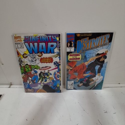 4 ASSTD MARVEL COMIC BOOKS - SLEEPWALKER #8, THE NEW WARRIORS #27, THE DESTROYER #2 OF 4, THE INFINITY WAR #4 - VARIOUS AUTHORS image 3