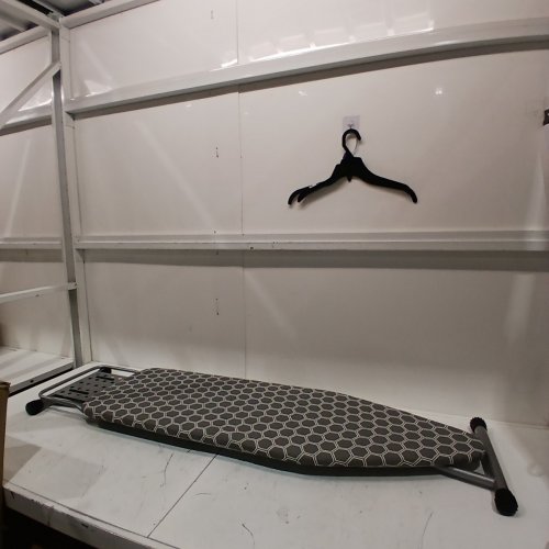FULL SIZE FOLDABLE & ADJUSTABLE IRONING BOARD - 48" - GREY/WHITE HONEYCOMB image 2
