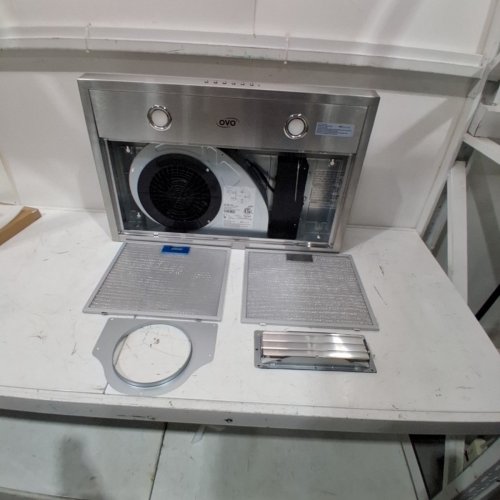 OVO UNDER CABINET RANGE HOOD VENT WITH 3-SPEED EXHAUST FAN - 700 CFM - 30" - SILVER (MODEL: OV-1003) image 2