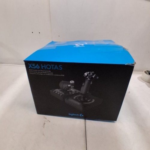 LOGITECH G X56 HOTAS THROTTLE AND JOYSTICK FLIGHT SIMULATOR GAME CONTROLLER, 4 SPRING OPTIONS, 189 PROGRAMMABLE CONTROLS, RGB LIGHTING - BLACK image 12