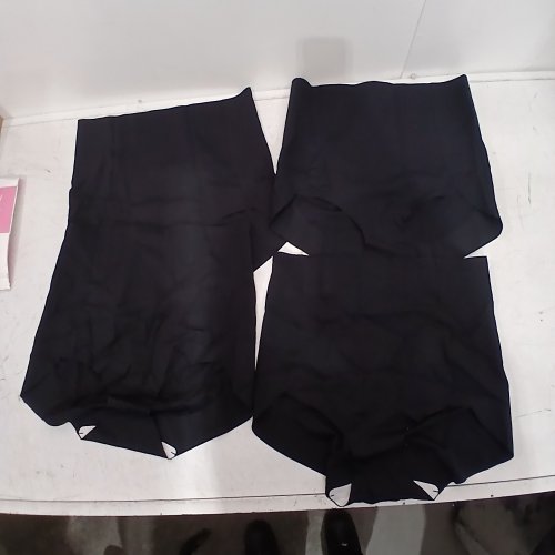 4PK WOMENS TUMMY CONTROL SHAPEWEAR UNDERWEAR - XXL - BLACK image 3