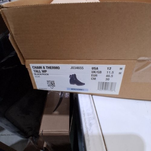 MEN'S MERRELL CHAM 8 THERMO TALL WP WINTER BOOT - SIZE 12 - BLACK (MODEL:J034655) image 2