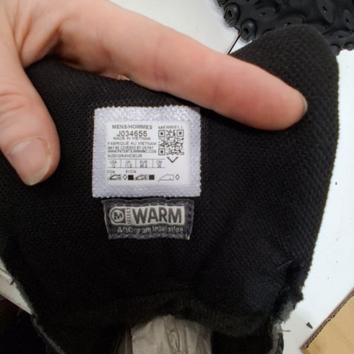 MEN'S MERRELL CHAM 8 THERMO TALL WP WINTER BOOT - SIZE 12 - BLACK (MODEL:J034655) image 5