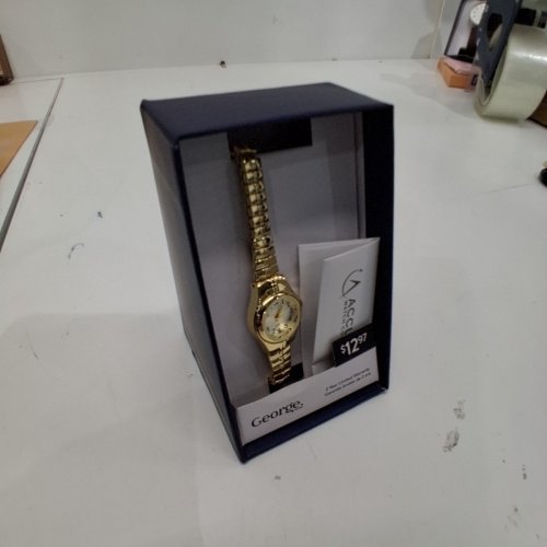 WOMENS GEORGE QUARTZ DAINTY WRISTWATCH - 25 MM - GOLD TONE (MODEL: WCCLE02 ) image 4