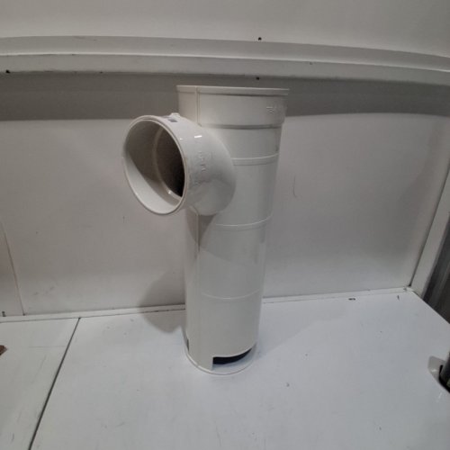 TUF-TITE SEPTIC TANK FILTER AND T-BAFFLE HOUSING FOR SEPTIC SYSTEMS - 6" - WHITE/BLUE (MODEL:TB-6) image 2