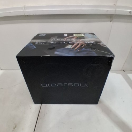 QLEARSOUL SOULBOX S1 VINYL RECORD PLAYER WITH STEREO SPEAKERS, TURNTABLE WITH BUILT IN PRE-AMP & S SHAPED TONEARM - 33/45 RPM - BROWN/BLACK (MODEL: HP-H007) image 6