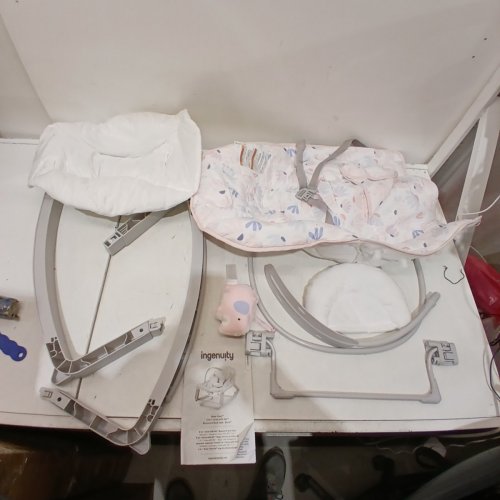 INGENUITY KEEP COZY 3-IN-1 GROW WITH ME VIBRATING BABY BOUNCER SEAT & ROCKER - 6-40LBS - PINK/GREY - (MODEL: 12909) image 2