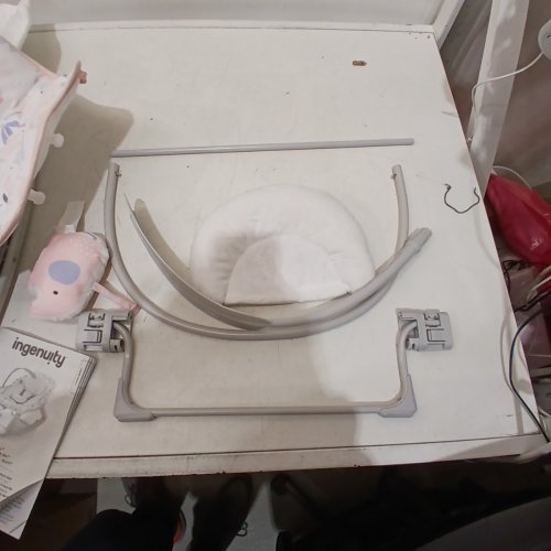 INGENUITY KEEP COZY 3-IN-1 GROW WITH ME VIBRATING BABY BOUNCER SEAT & ROCKER - 6-40LBS - PINK/GREY - (MODEL: 12909) image 3