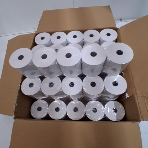 50PK PHENOL FREE THERMAL PAPER RECEIPT ROLLS - 3 1/8" X 230FT - WHITE image 2