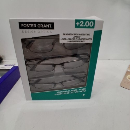 3PK FOSTER GRANT READING GLASSES - +2.00 - BLACK / GRAY (STYLE: 6971200) image 3