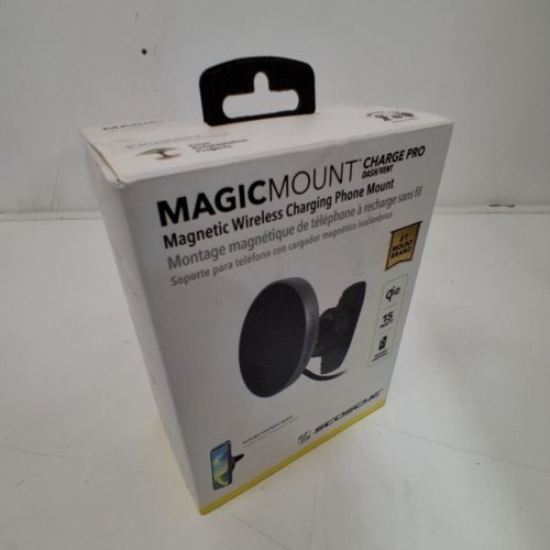 SCOSCHE MAGICMOUNT CHARGE PRO 15W QI2 MAGNETIC WIRELESS VENT/DASH MOUNT - BLACK (MODEL: MPQMRDV-SP) image 3