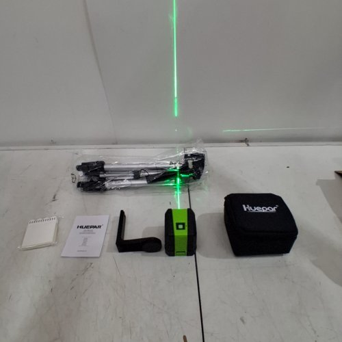 HUEPAR SELF-LEVELING PROFESSIONAL LASER LEVEL WITH TRIPOD STAND - 150FT RANGE / 25.6"H - BLACK ( MODEL: BOX-1G) image 2