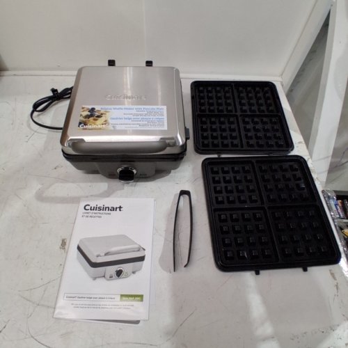 CUISINART 2-IN-1 BELGIAN WAFFLE MAKER WITH PANCAKE PLATE - STAINLESS STEEL (MODEL: WAF-350C) image 3