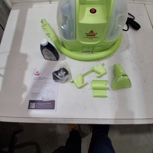 BISSELL LITTLE GREEN MINI CORDED PORTABLE CARPET AND UPHOLSTERY DEEP CLEANER WITH SELF-CLEANING TOUGH STAIN TOOL AND HYDRORINSE TOOL (MODEL: 4075B) image 4