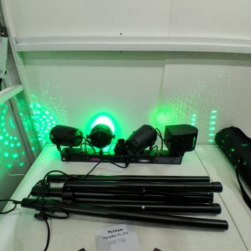 TELBUM DJ PARTY LIGHTS WITH TRIPOD STAND AND CARRY BAG - 90" - BLACK (MODEL:‎PL-31U) image 2