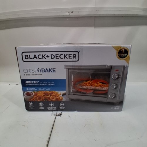 BLACK + DECKER CRISP 'N BAKE AIR FRY TOASTER OVEN - STAINLESS STEEL (MODEL: ‎TO3217SSC) image 2