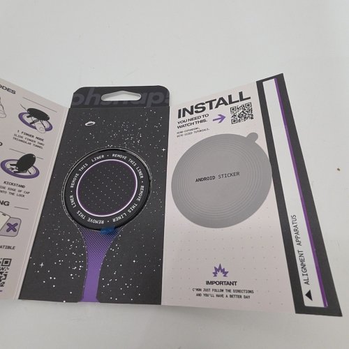 OHSNAP! SNAP 4 LUXE EXPANDING MAGSAFE PHONE GRIP AND STAND - OBSIDIAN BLACK image 2