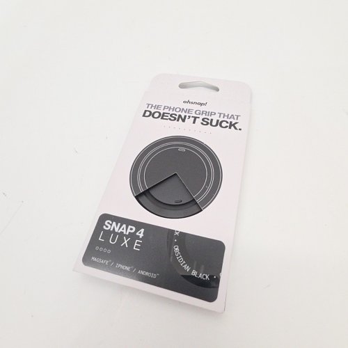 OHSNAP! SNAP 4 LUXE EXPANDING MAGSAFE PHONE GRIP AND STAND - OBSIDIAN BLACK image 3