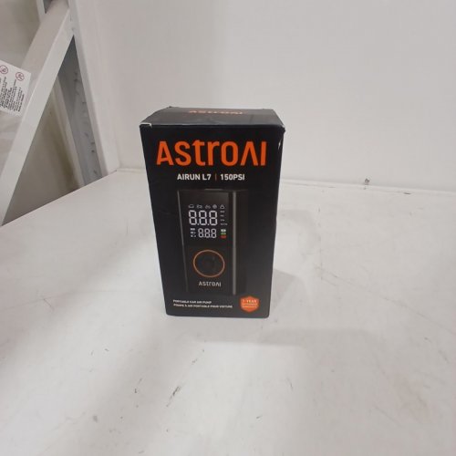 ASTROAI L7 TIRE INFLATOR PORTABLE AIR COMPRESSOR - 150PSI, AIR PUMP WITH LED LIGHTS, PRESSURE GAUGE, AUTO SHUT-OFF - ORANGE (MODEL: AIRUN L7) image 4