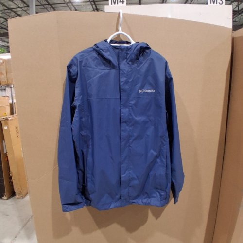 MEN'S COLUMBIA WATERTIGHT II RAIN JACKET - LARGE - BLUE image 2
