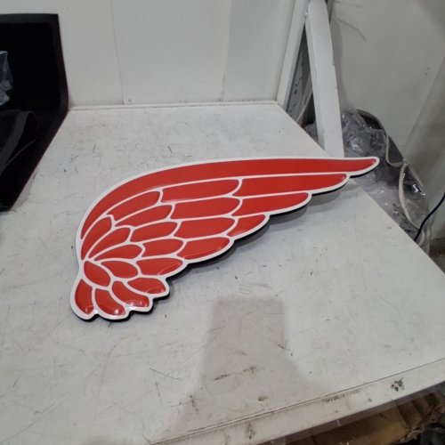 RED WING SHOES HEADER SIGN - RED AND BLACK (ITEM: RWSLHEADBRW) image 3