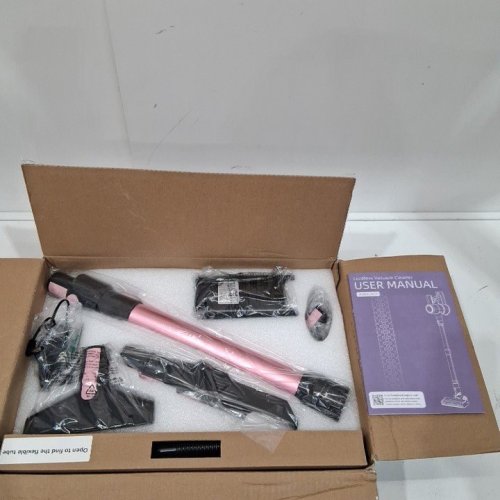 COCBNY 8-IN-1 CORDLESS LIGHTWEIGHT STICK VACUUM CLEANER - PINK/BLACK (MODEL: A27P) image 3