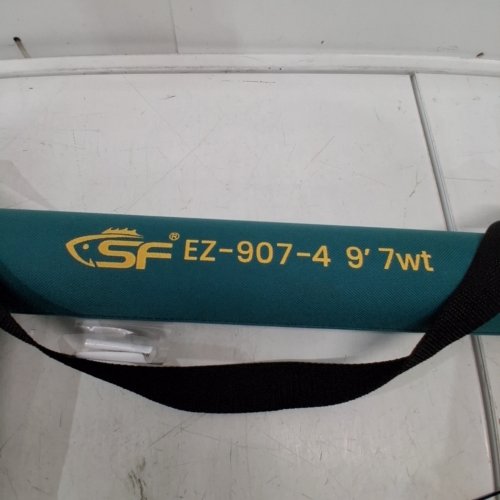 4PC SF FLY FISHING ROD COMBO - 7WT, 9FT, 24T, CARBON FIBER WITH CARRYING CASE - EMERALD GREEN (MODEL: EZ-907-4) image 2