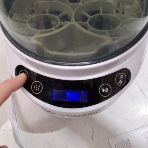 BABYBREZZA BOTTLE WASHER PRO 3-IN-1 WASHER/STERILIZER/DRYER - HOLDS 4 BOTTLES - BLACK/WHITE (MODEL: BRZ0103) image 2