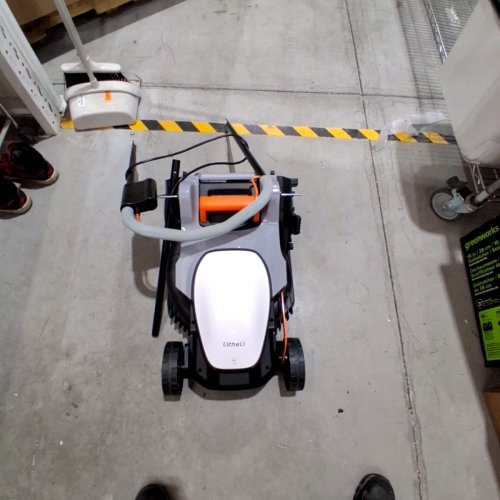 LITHELLI CORDLESS LAWN MOWER - 20 V, 4 AH, 74WH - GReY, BLACK, AND ORANGE image 4