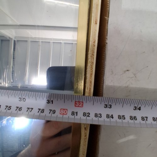 MZON RECTANGLE Bathroom MIRROR - 24" X 32" - GOLD image 3